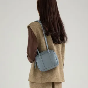 2026 Womens New Design Fashion Trending Zipper Bag Woman Pu Leather Shoulder Bags Supplier