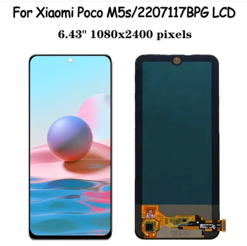Ecran LCD & Vitre Tactile Noir Assemblés Sans Châssis Pour Xiaomi Redmi Note 10 5G , 10 T 5G , Poco M3 Pro - Téléphonie