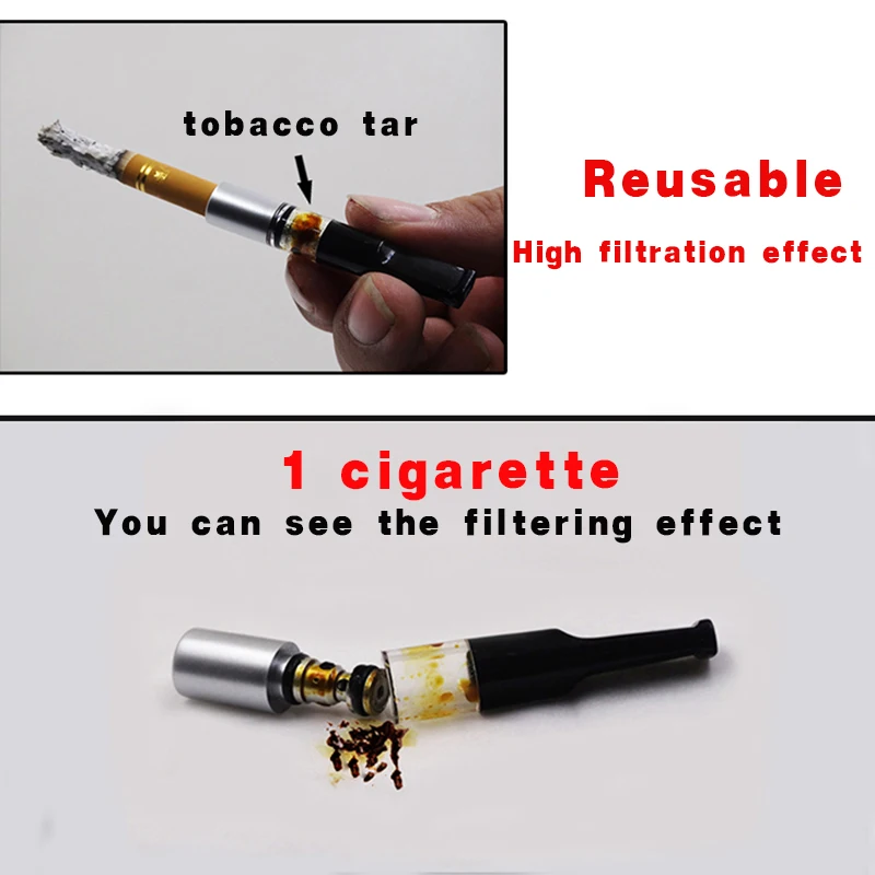 Hot Sale Wholesale Reusable Plastic Cigarette Filter Tube Holder Tips