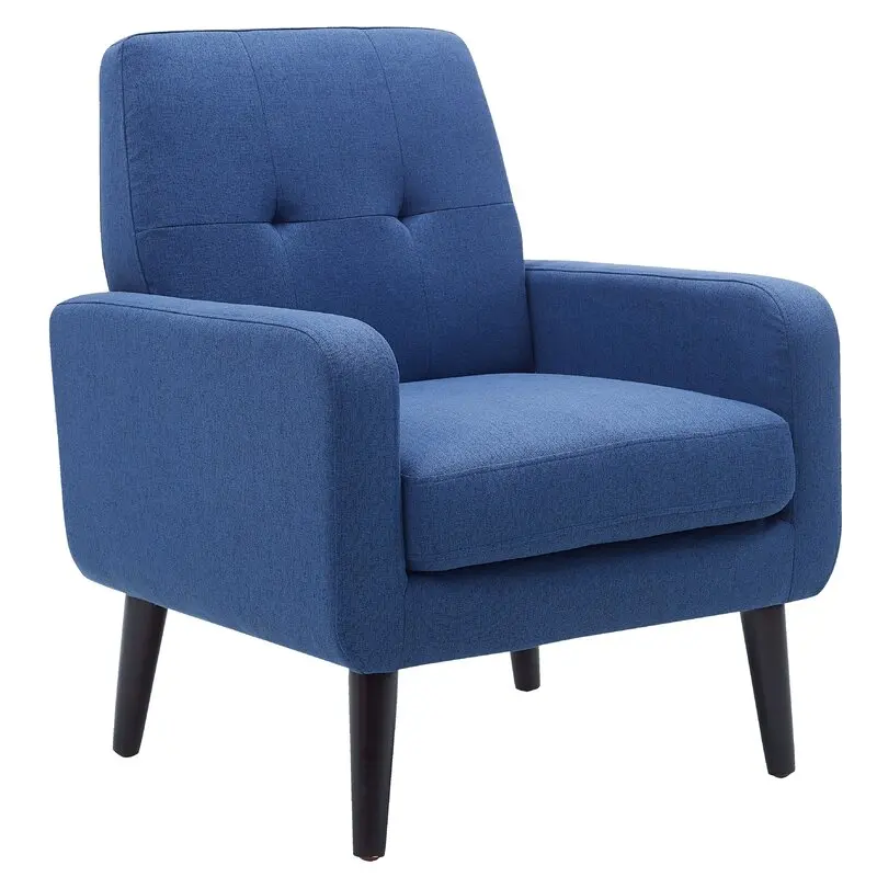 Nordic Style Fabric Tufted Araceli Armchair Leisure Chair for Living Room  Bedroom Hotel or Apartment