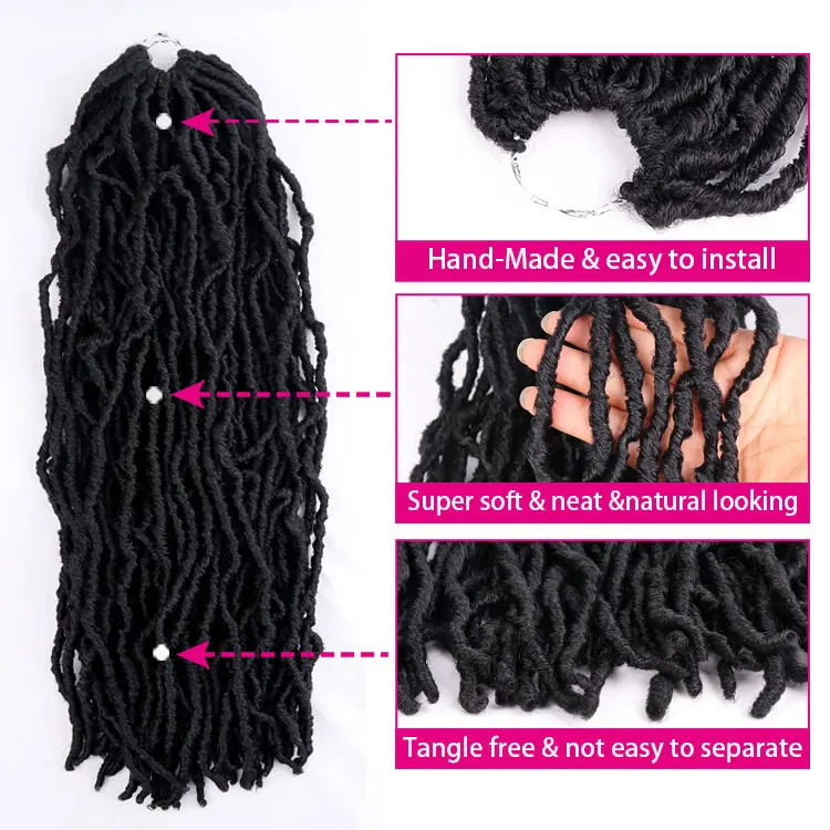 Long Box Braids Wig Dark Brown Synthetic Lace Front Wigs