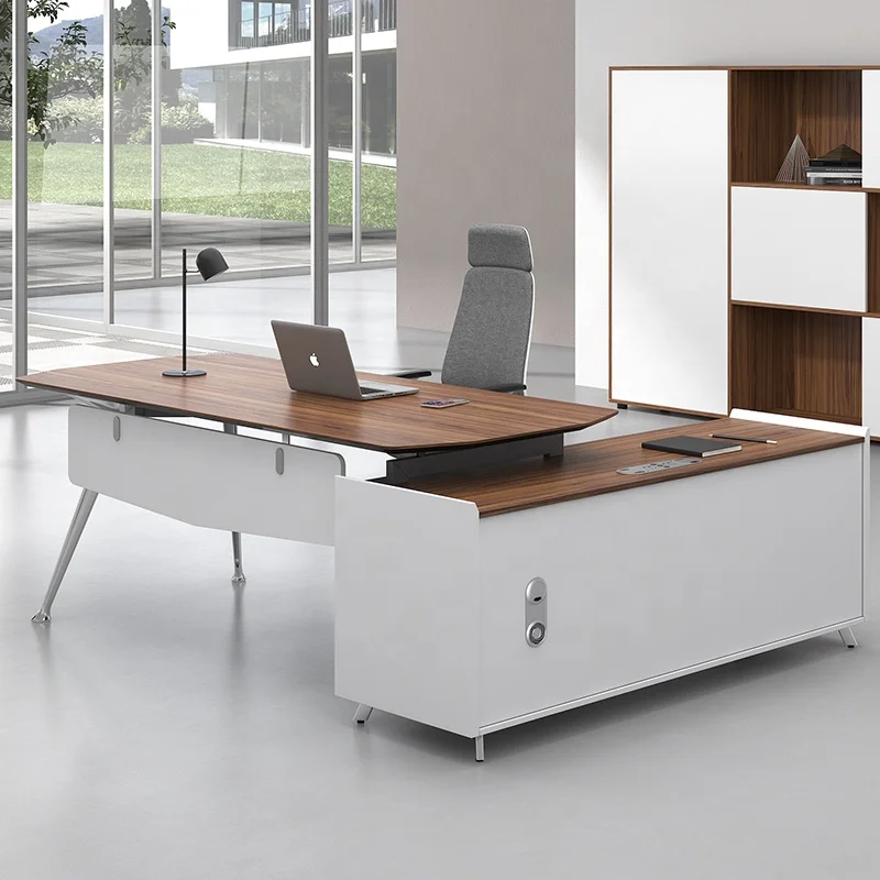 Elegant European Office Furniture Aluminum Led L Shape Office Manager Desk  Modern With Digital Lock - Buy Office Desk Manager,L Shape Desk,Manager  Office Desk Product on 