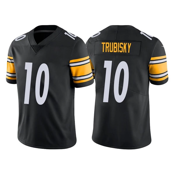 NFL_ Kenny Pickett TJ Watt George Pickens Football Jersey 22 Najee Harris  88 Pat Freiermuth 18 Diontae Johnson William Jackson Mitchell Trubisky Troy  Polamalu Devin Bush 