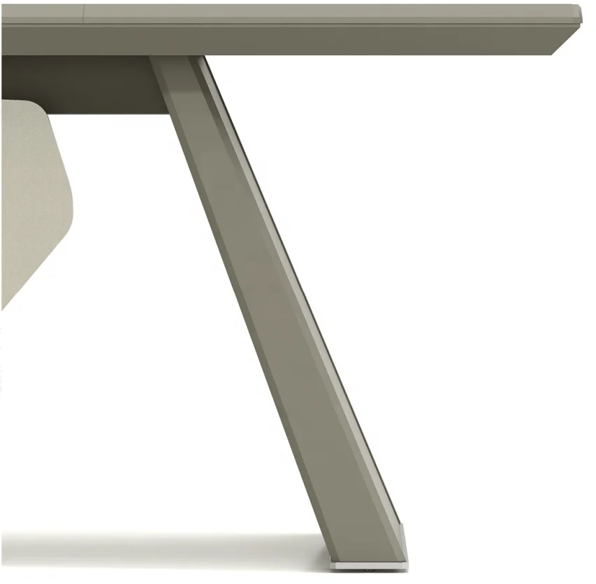 Factory Custom l Shaped Manager Office Table Small Minimalist Modern Executive Office Desk
