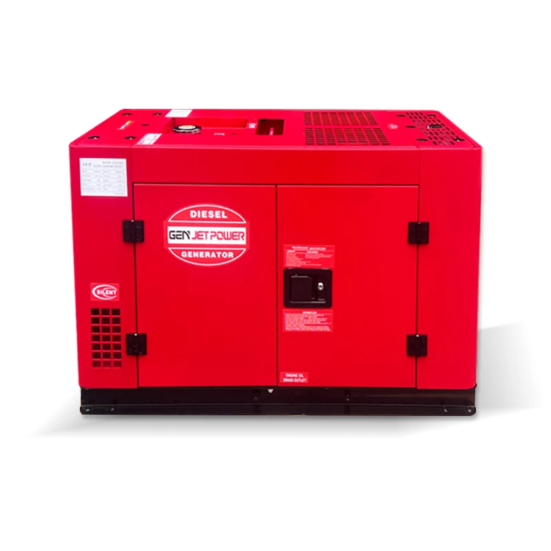 Chinese Supplier Customized Small  Air Cooling Type 6KVA, 6.6KVA, 7KVA , 10KVA 12KVA  Diesel Generator Set With Wheel