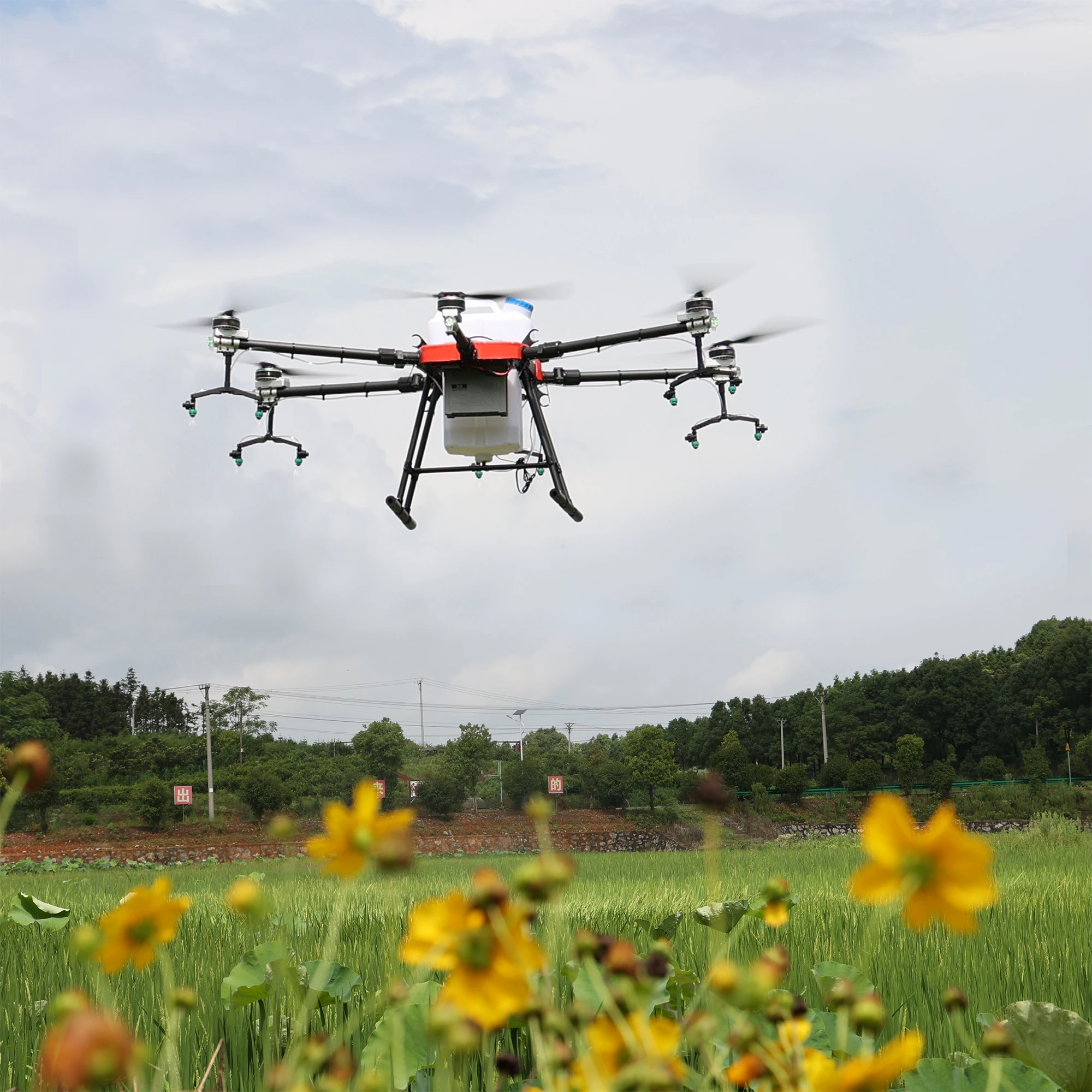 Factory sale 6-axis 17L drones with 4k camera and gps long range agriculture drone sprayer supplier