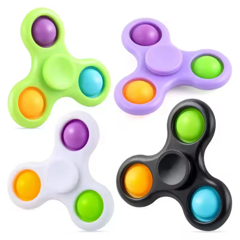 Creative Double-sided Hand Spinner Finger Gyro Fingertip Gyroscope Three-leaf Fidget Spinner For Toys Pressure Relief Gift