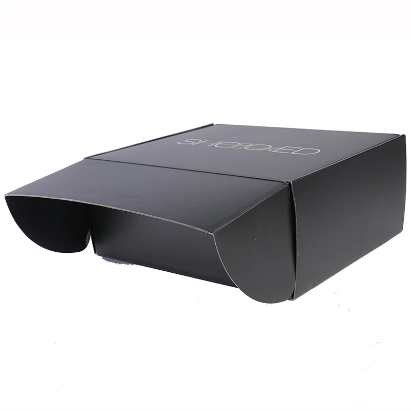 
 Пользовательская переработанная коробка из гофрированной бумаги, упаковка для обуви и одежды с цветной печатью  