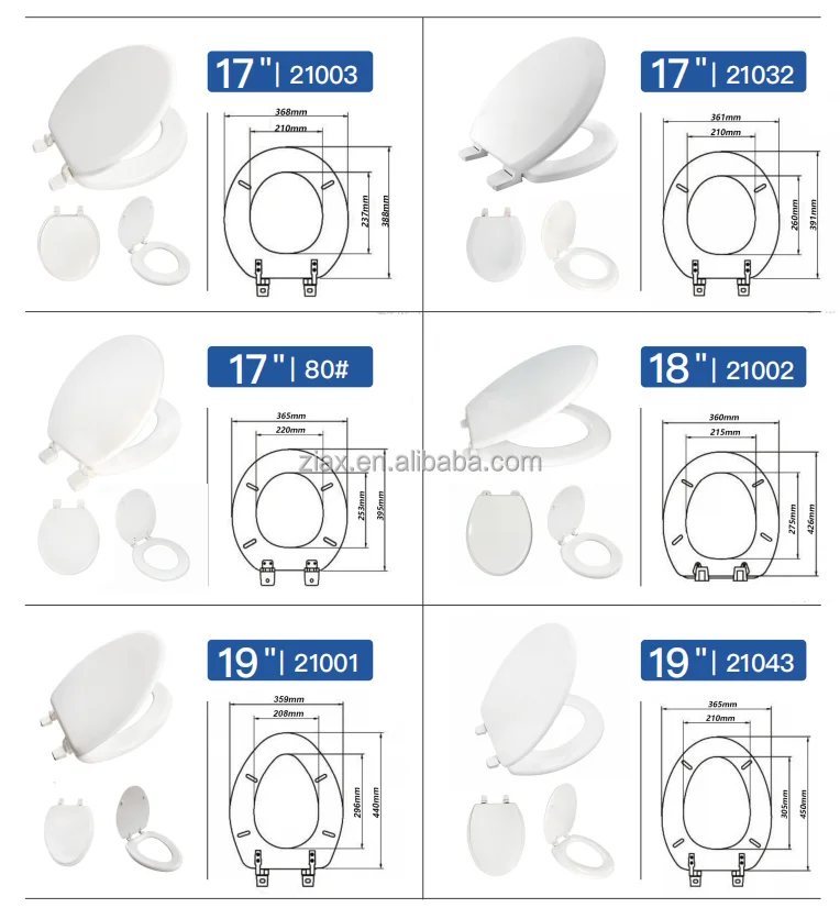 American Style Slow Drop Toilet Seat Fast Release Melamine Toilet Seat