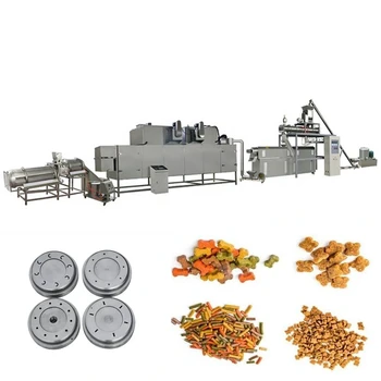 Floating sinking fish Pet Feed Pellet Production Line Automatic Dog Food Processing Making Machine With Twin Screw Extruder