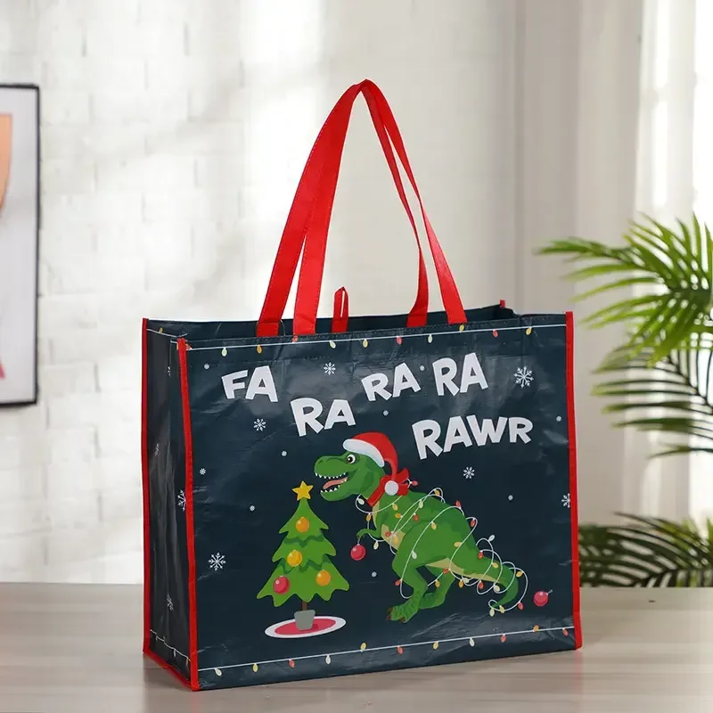 Wholesale Custom Printed Eco Friendly Reusable Grocery PP Non Woven Fabric Tote Shopping Bags manufacture