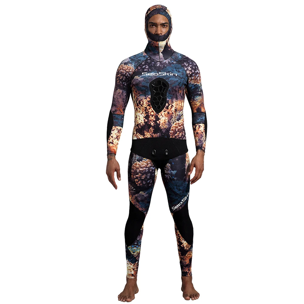 Seaskin 5mm Wetsuit Camouflage Spearfishing Wetsuits