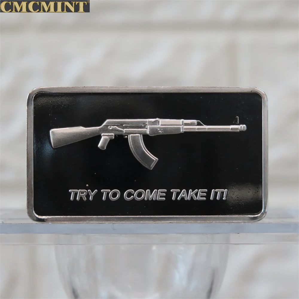 미국 실버 코인 1 Oz .100 밀스 실버 도금 가져 오기 Ak47 바