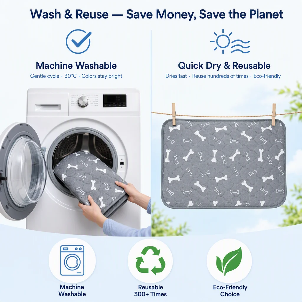 Washable Reusable Eco Friendly Pet Mat — Product details 6