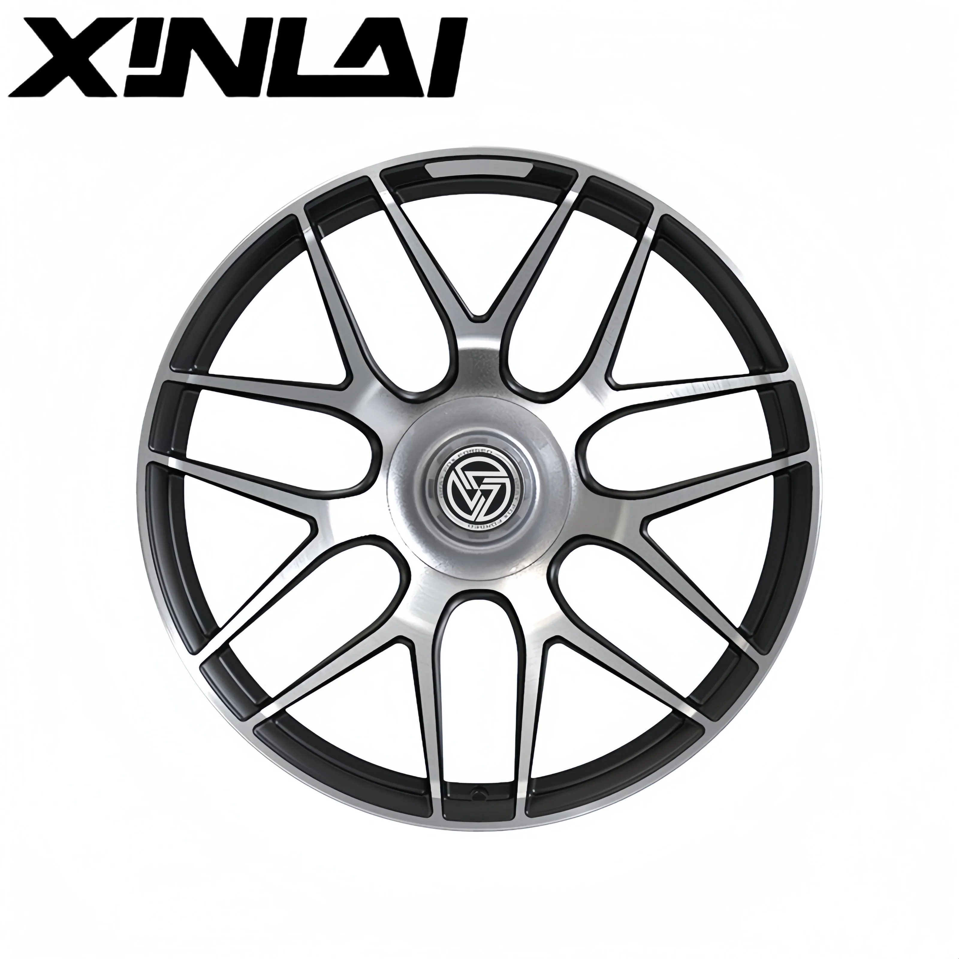 XINLAI Custom Concave Matte Black Machine Face5X120 5X114.3 5X112 18 19 20 21 22 Forged Wheels Passenger Car Wheels for Mercedes - Image 1