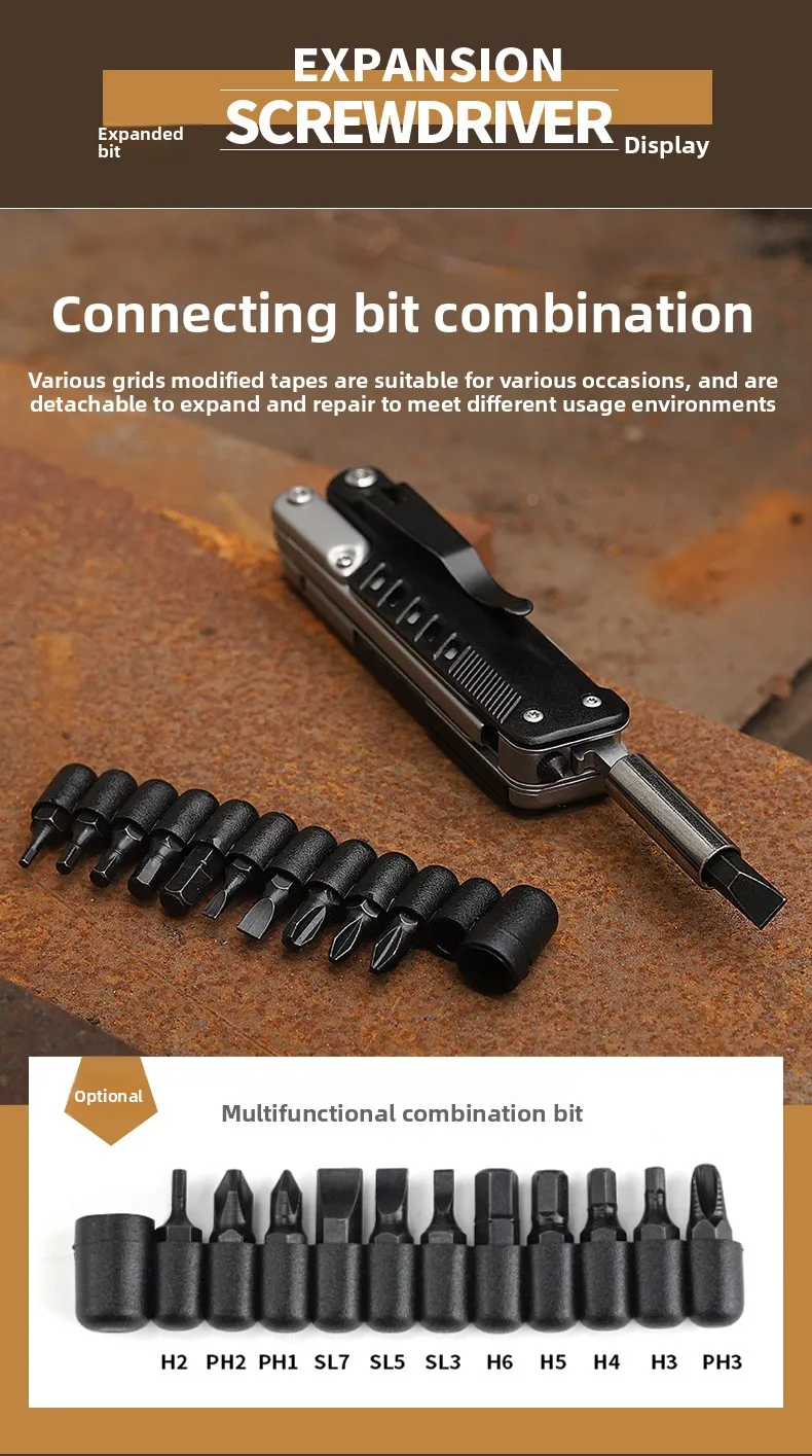 Hongfeng Outdoor Portable Folding Knife Industrial Grade Multi-Function Tool with Emergency EDC Tactical Car Scissors