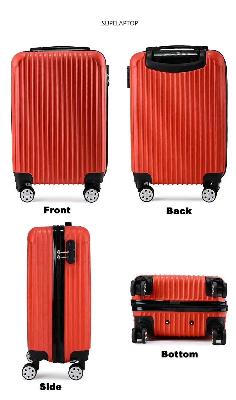 Yx16852 Custom Cheap Suitcase Luggage Trolley Cases Printing Logo Vali