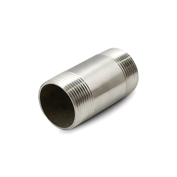 CNC Customized Machined DIN8-100 304 Stainless Steel Male Threaded Connection Pipe Fitting