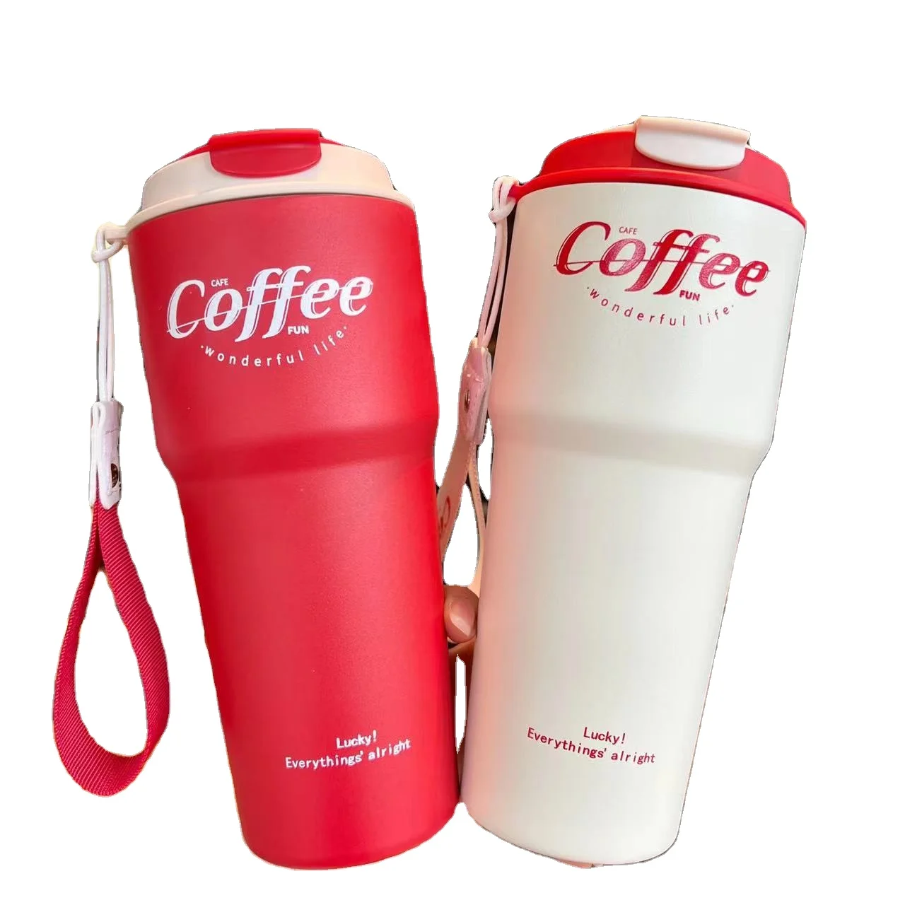 Drink Cup Coffee Mug Thermos Bottle - 420ml/620ml Double Stainless