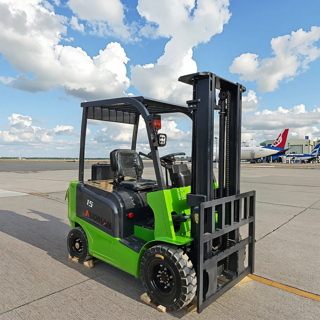 Enhanced Stability Ergonomic Electric Forklift Lead-Acid Battery 60V/170AH Solid Tires Two-Stage Mast 3500KG Logistics Centers