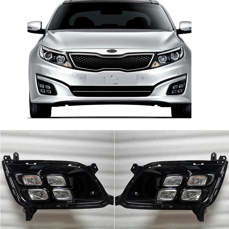 LED Daytime Running Light DRL Day Lights Fog Lamp for KIA Optima K5 2014 2015 2016