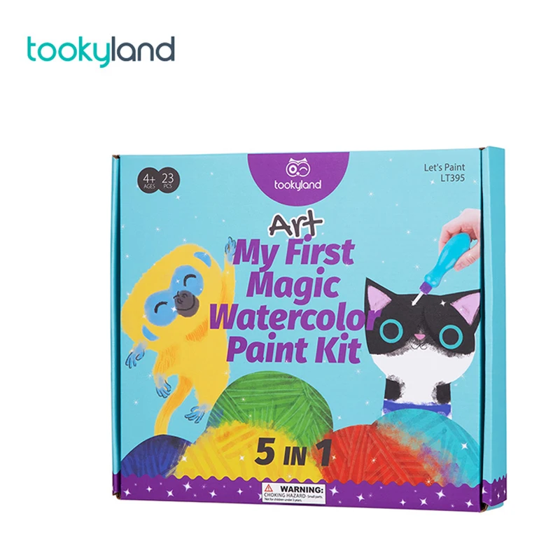 Magic Watercolor Paint Set Kit Non-toxic Children's Play Brush Painting and Drawing Toys for Kids