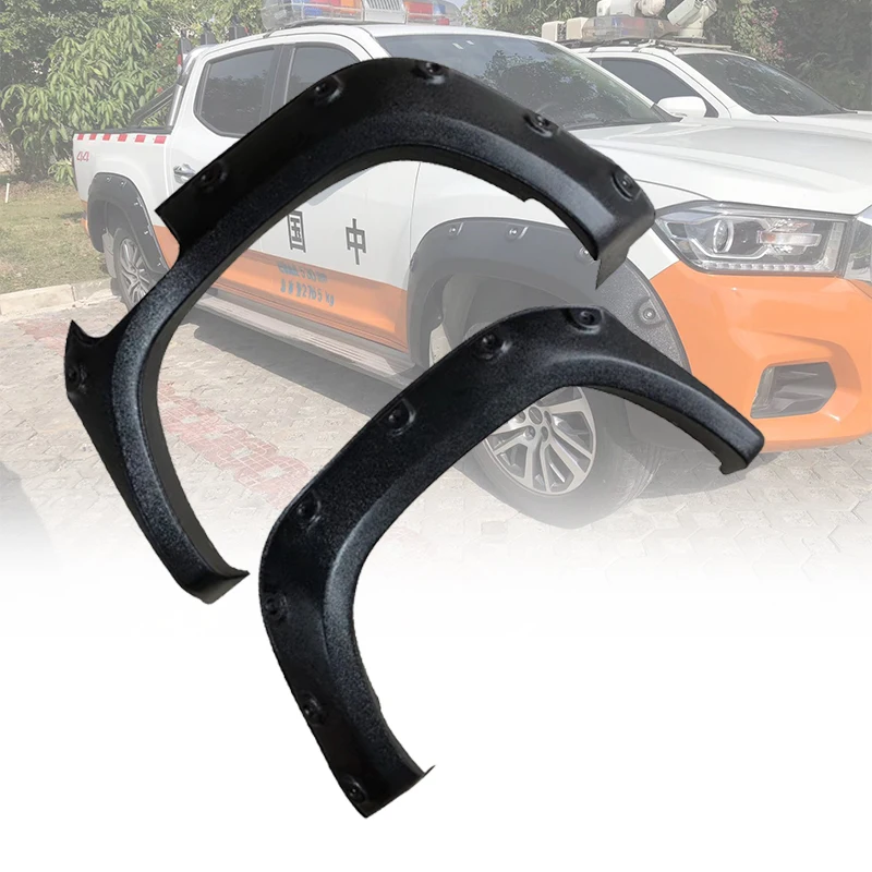 GELING for LDV Maxus T60 Smooth Black Fender Flares Kit Wheel Arch Cover Pocket Rivet