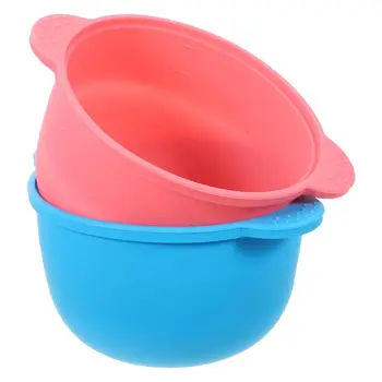 mini portable silicone wax bowl non-stick hair removal melting wax warmer pot container for beauty spa