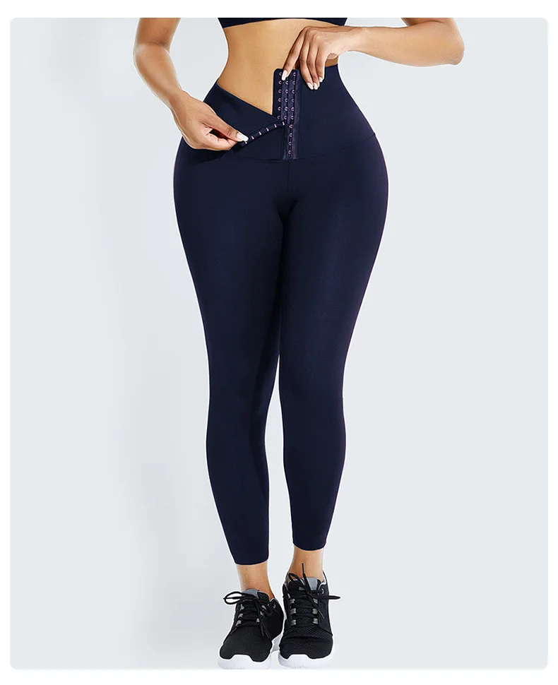 Custom Plus Size Waist Trainer Leggings Women Workout Gym Corset Yoga
