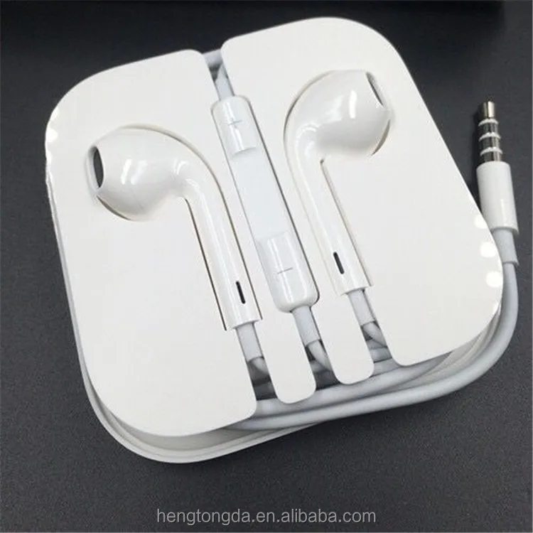 High Quality Earphone For Iphone 6 5 Headphones 3.5mm Wired Control ...