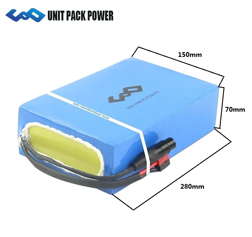 UnitPackPower DIY 36V 48V 52V 60V 72V Ebike Battery Pack for Ebike Battery Electric Scooter Battery Pack