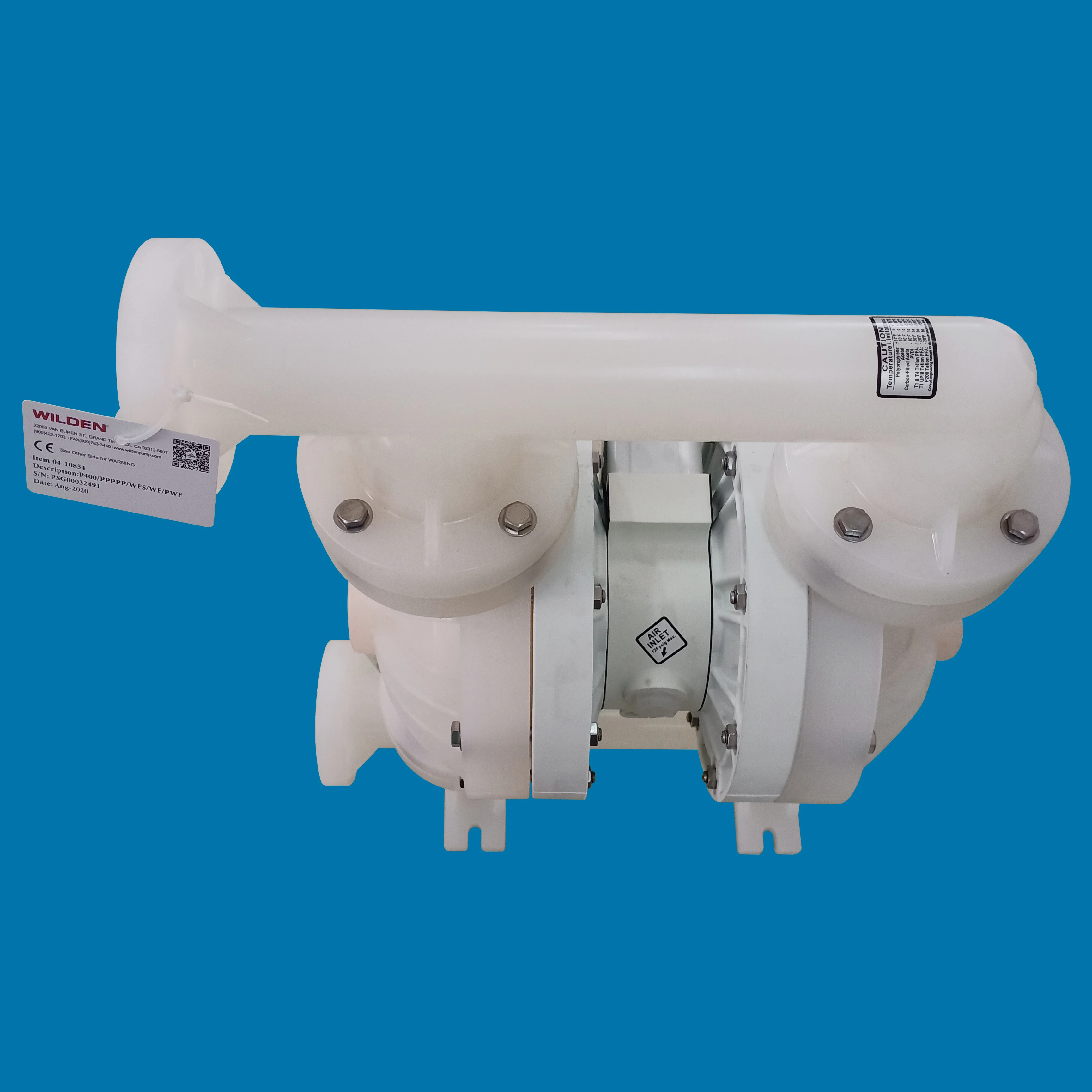 Polypropylene 1.5 Inch Wilden Air Operated Double Diaphragm Pump P400 wilden Pneumatic diaphragm pump AODD Pump manufacture