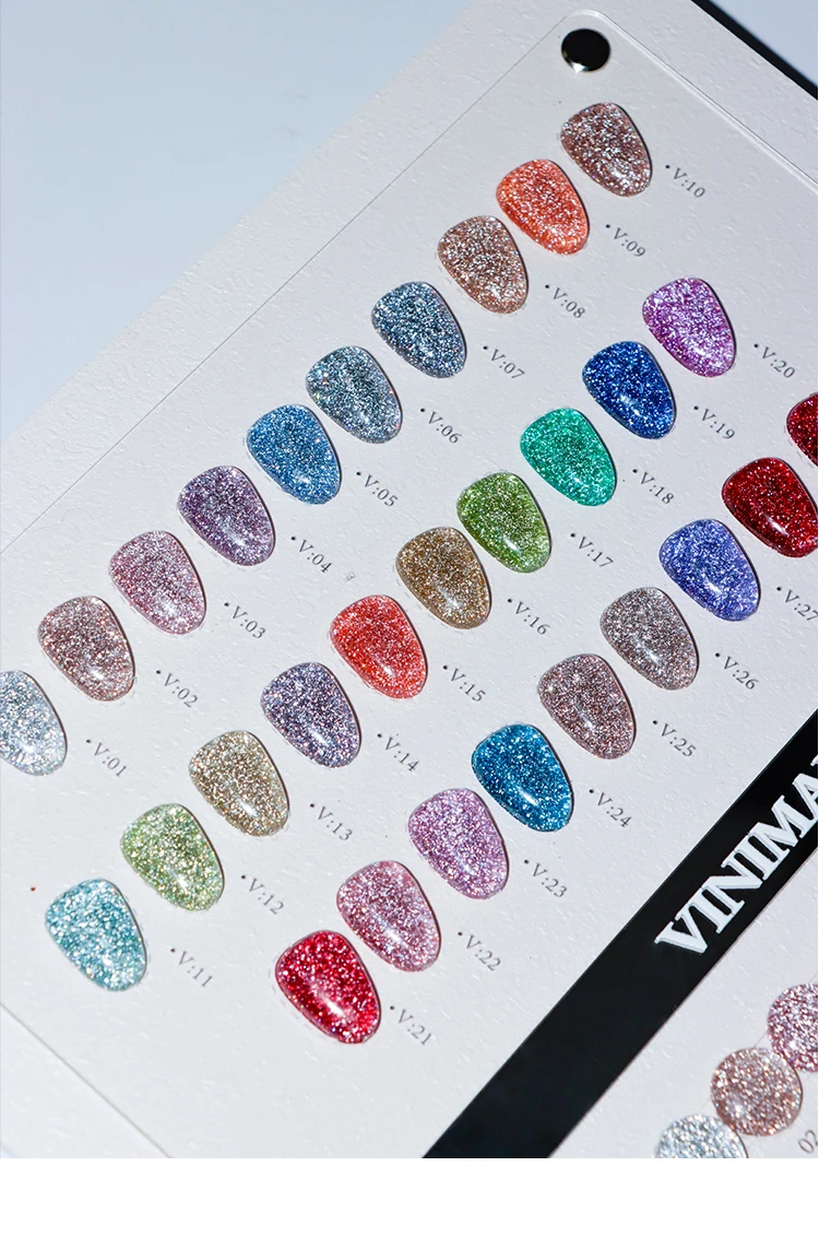 15ml Salon UV Gel Polish Nail Paint 30 Colors Diamond Glitter for Beauty Shining Nail Supplies for Use details