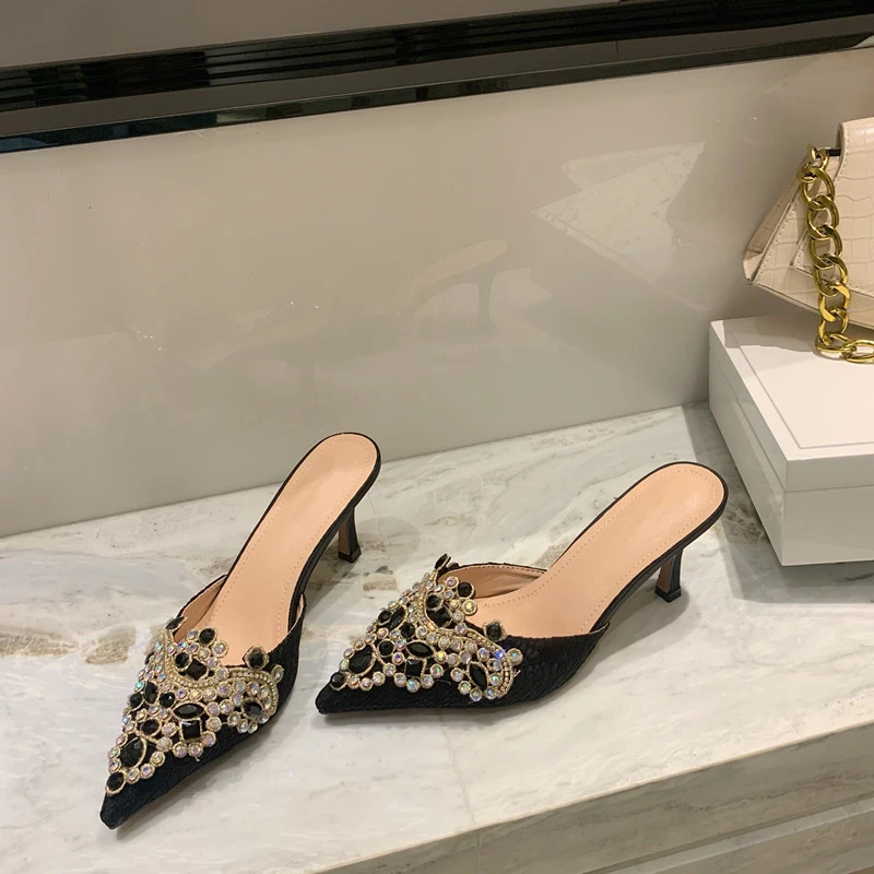 Wholesale Womens Shoes Wedding Mules High Heels Sandals For Ladies