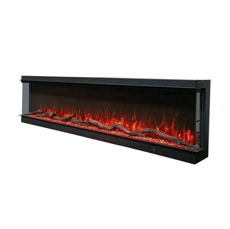 Modern 3d Media Wall Electric Fireplace Heater Artificial Fireplaces ...