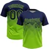 Navy Blue and Neon Green