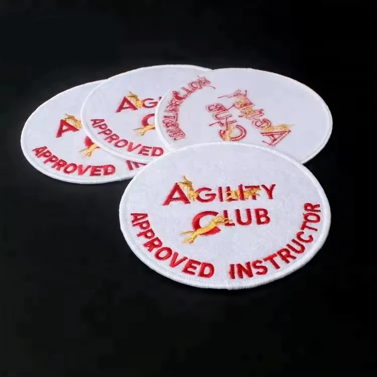 New Digitizing Design Custom Embroidery Service 3D Name Logo Embroidered Labels Patches for Cap Hat