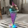Ice cream electroplating process