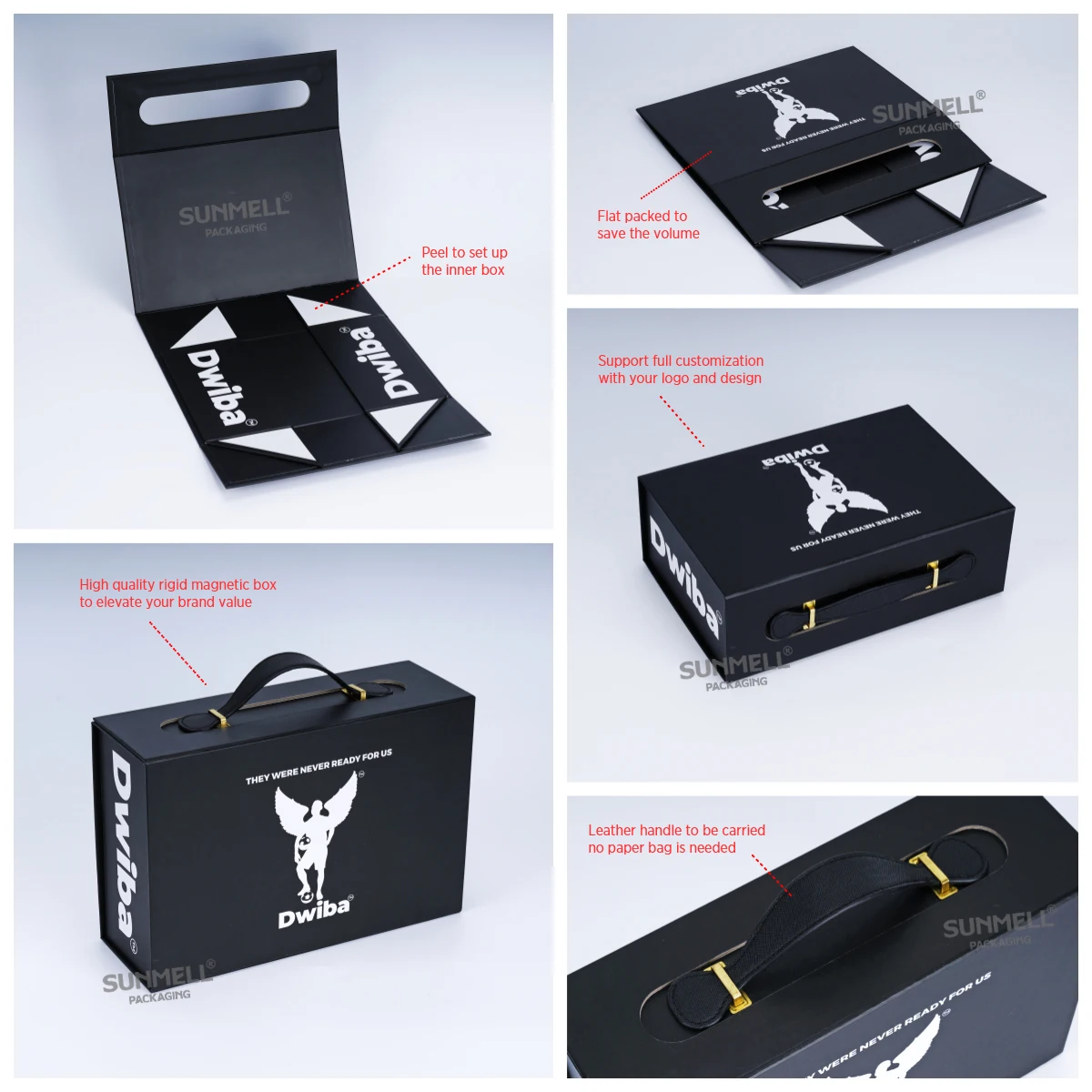 Custom Rigid Collapsible Magnetic Gift Box - Luxury Packaging