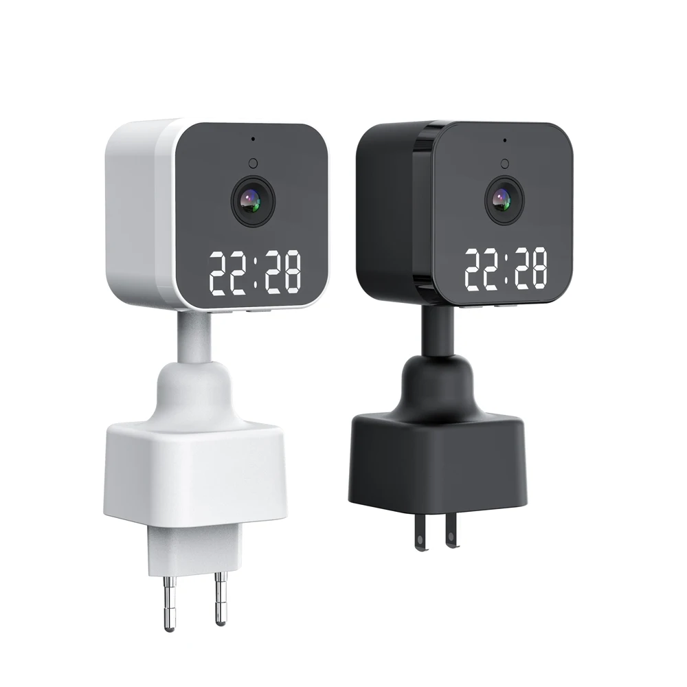 Cctv Camera Alarm Clock P2p IR Night Vision Clock Radio WiFi Wireless Wall Clock Camera