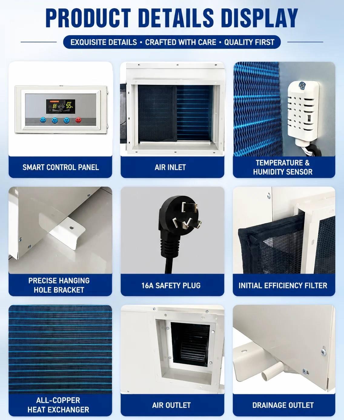 Ceiling Mounted Dehumidifier, 158L, 1200m³/H - detail 20