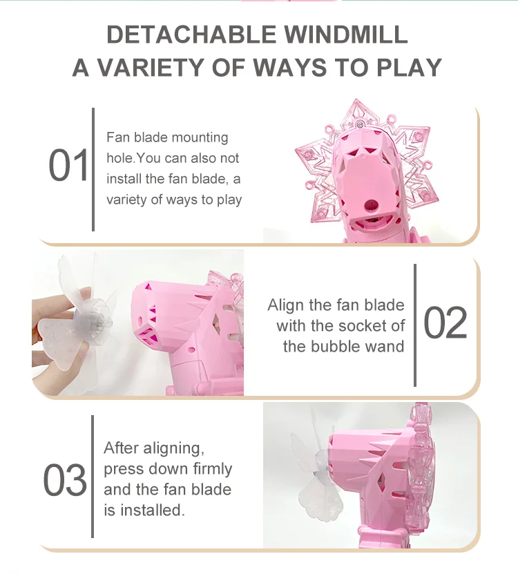 Princess Wand Toys Outdoor Bubble Blower Toys Automatic Bubble Magic