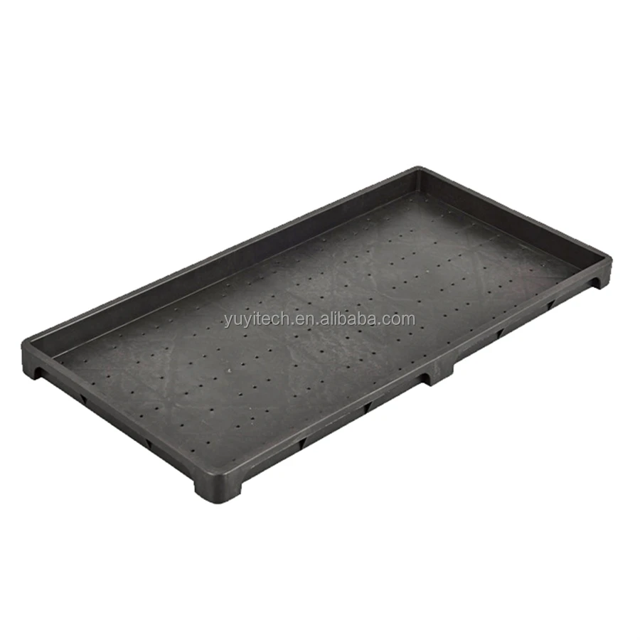 300x600mm Stackable Strong Flat PP Plastic Nursery Paddy Planting 1020 Rice Seedling Tray for Rice Transplanter