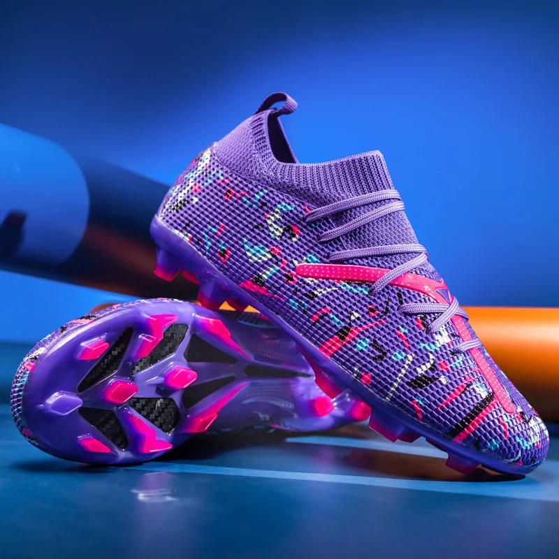 Custom Logo Soccer Shoes Zapatillas De Ftbol Us Ize 13 12 14 High Fg American Sport Socc aperçu 9