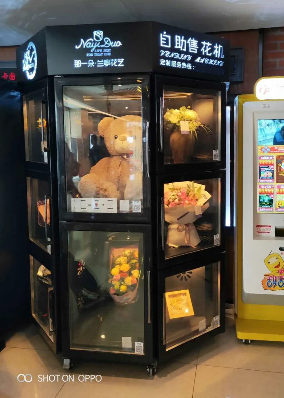 Fresh Flower Vending Machine for Sale - 24 Hours Florist Combo with CE ...