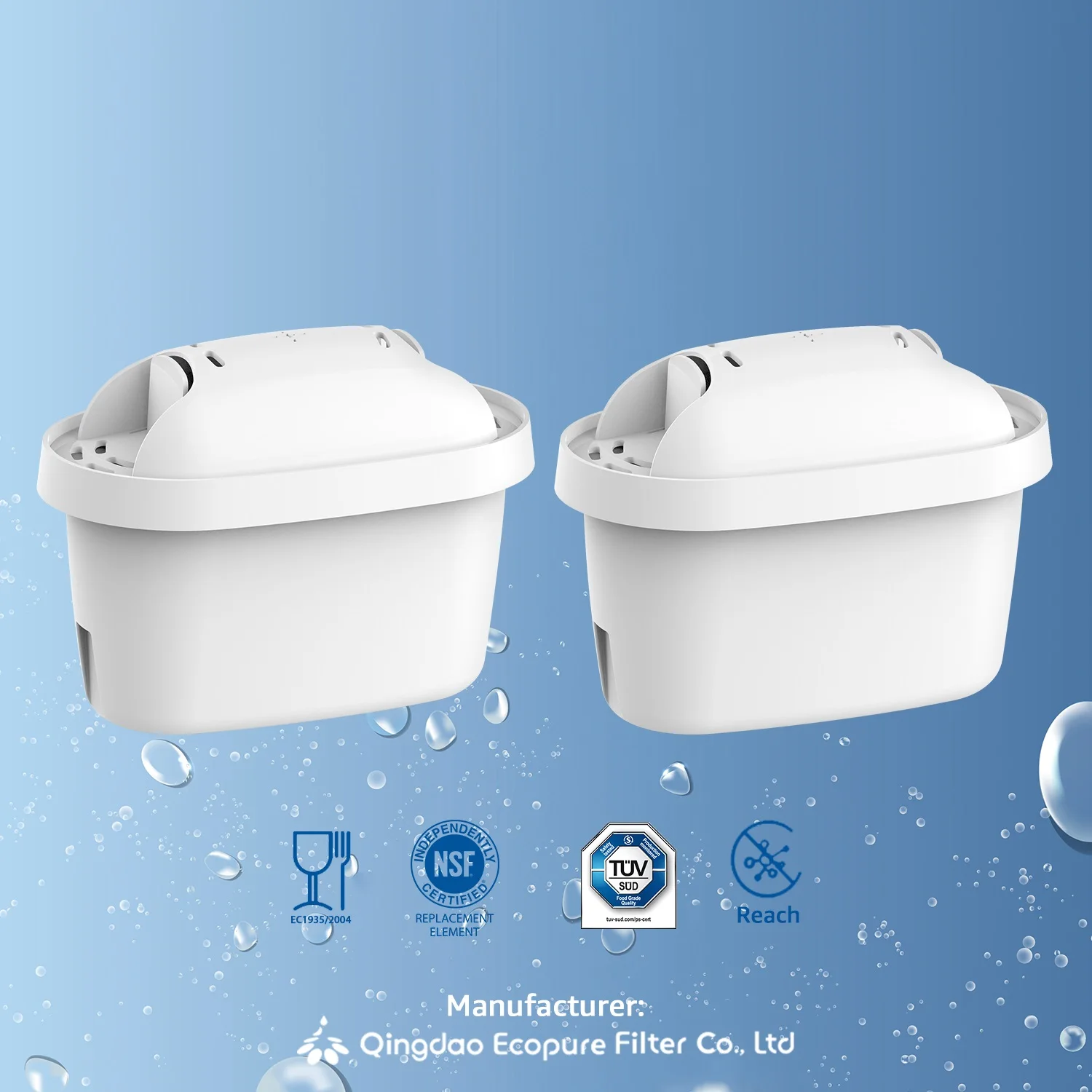 ECF-7007 Pitcher Water Filter Replacement for Maxtra Mavea Filter Water Pitcher