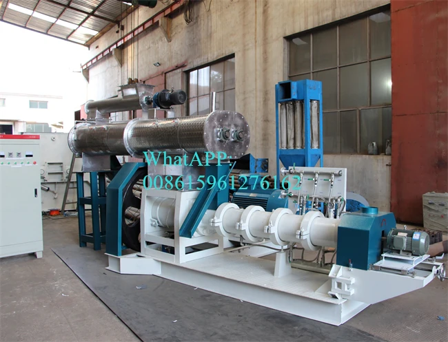 DGP Dry Type Floating Fish Feed Dog Food Extruder Single Screw Granulator Grain Seeds Maize Corn Soybean Extruder