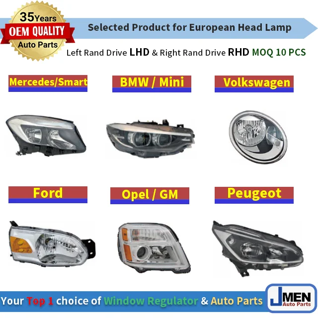 Jmen for RENAULT CLIO SYMBOL FLUENCE HeadLamp HeadLight Led Head Light Lamp Car Taiwan Auto Body Parts