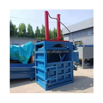 Hydraulic baler/horizontal automatic twine waste paper baler/straw briquetting machine