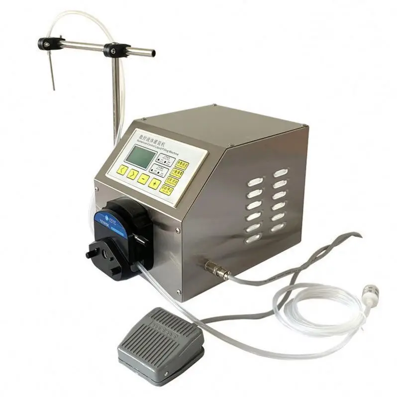 TEBAK SY-51A Semi Automatic Vegetable Essential Oil Magnetic Glue Peristaltic Gear Pump Accurate Liquid Filling Machine